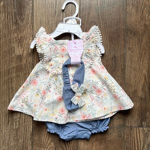 Tommy Bahama Girls Outfit & Headband